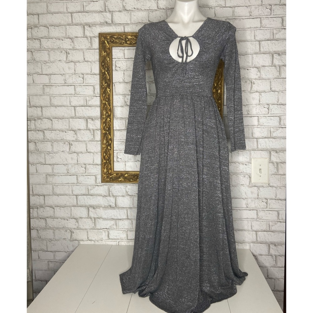 Alexachung Keyhole Metallic Flared Dress